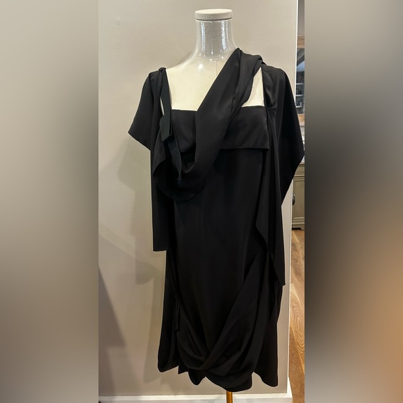 Vera Wang avant garde stretch silk dress - Picture 5 of 11